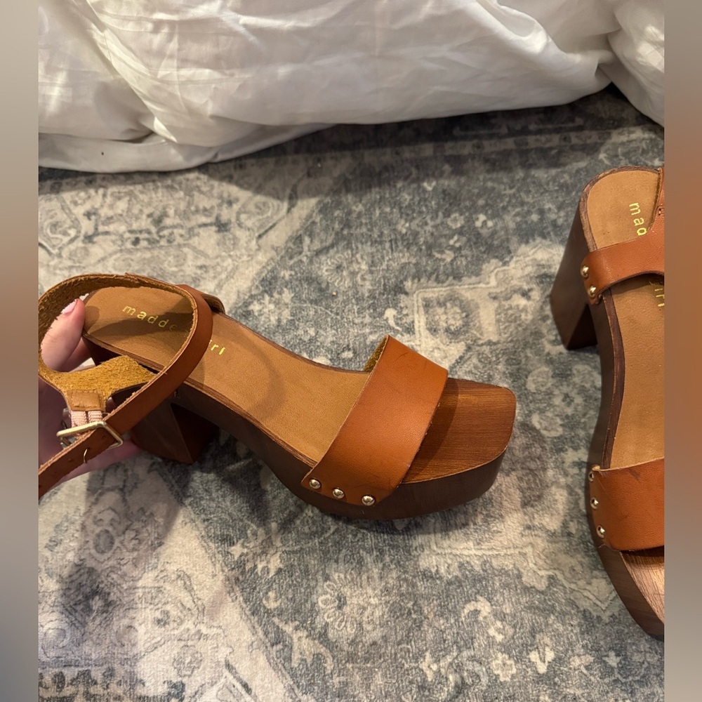 Brown Platform Sandals - Picture 2 of 5